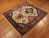 4x5 Hand Knotted Baluchi Area Rug