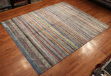 8x10 Hand Knotted Gabbeh Area Rug