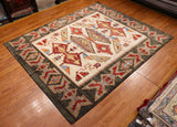 8x10 Hand Knotted Navajo Style Area Rug