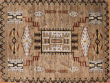 8x11 Hand Knotted Navajo Style Area Rug