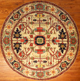 8' Hand Knotted Sina Round Rug