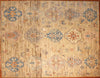 7x9 Hand Knotted Oushak Area Rug