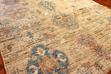 7x9 Hand Knotted Oushak Area Rug