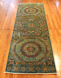 8' Hand Knotted Mamluk Runner