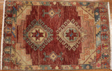 2x3 Hand Knotted Oushak Rug
