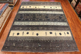 9x12 Hand Knotted Gabbeh Area Rug