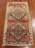 2x3 Hand Knotted Oushak Rug
