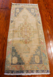 2x3 Hand Knotted Oushak Rug
