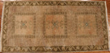 2x3 Hand Knotted Oushak Rug