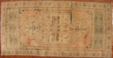 2x3 Hand Knotted Oushak Rug