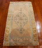 2x3 Hand Knotted Oushak Rug