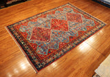6x9 Hand Knotted Baluchi Area Rug