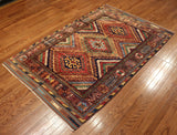 4x6 Hand Knotted Baluchi Area Rug