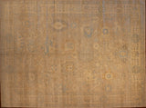 9x12 Hand Knotted Oushak Area Rug