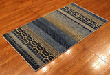 3x5 Hand Knotted Gabbeh Area Rug