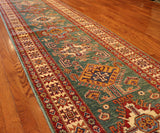 20' Hand Knotted Kazak Runner
