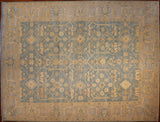 9x12 Hand Knotted Oushak Area Rug