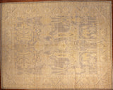 9x12 Hand Knotted Oushak Area Rug