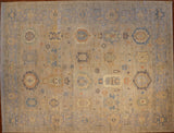 9x12 Hand Knotted Oushak Area Rug