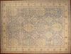 9x12 Hand Knotted Oushak Area Rug