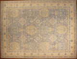 9x12 Hand Knotted Oushak Area Rug