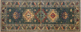 7' Hand Knotted Kazak Area Rug