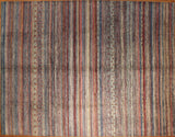 9x11 Hand Knotted Gabbeh Area Rug