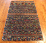 2x4 Hand Knotted Gabbeh Area Rug