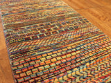 2x4 Hand Knotted Gabbeh Area Rug