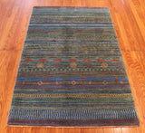 3x5 Hand Knotted Gabbeh Area Rug