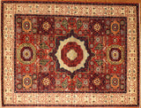 5x7 Hand Knotted Mamluk Area Rug