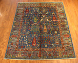 5x7 Hand Knotted Fine Aryana Area Rug