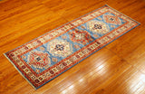 7' Hand Knotted Kazak Runner