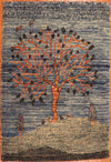 2x3 Hand Knotted Gabbeh Area Rug