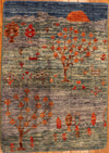 2x3 Hand Knotted Gabbeh Area Rug