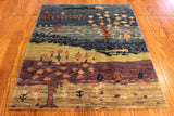 2x3 Hand Knotted Gabbeh Area Rug