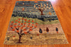 2x3 Hand Knotted Gabbeh Area Rug