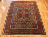 6x8 Hand Knotted Mamluk Area Rug