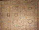 9x12 Hand Knotted Oushak Area Rug