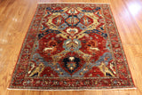 4x6 Hand Knotted Fine Aryana Area Rug