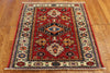 3x4 Hand Knotted Kazak Area Rug