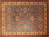 9x12 Hand Knotted Kazak Area Rug