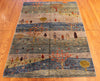 4x6 Hand Knotted Gabbeh Area Rug