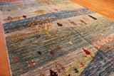 4x6 Hand Knotted Gabbeh Area Rug