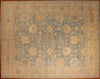 8x10 Hand Knotted Oushak Area Rug