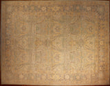 9x12 Hand Knotted Oushak Area Rug