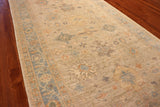 4x12 Hand Knotted Oushak Palace Runner