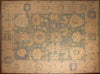 9x12 Hand Knotted Oushak Area Rug