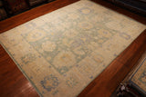 9x12 Hand Knotted Oushak Area Rug