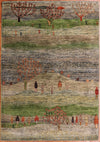 4x6 Hand Knotted Luri Gabbeh Area Rug